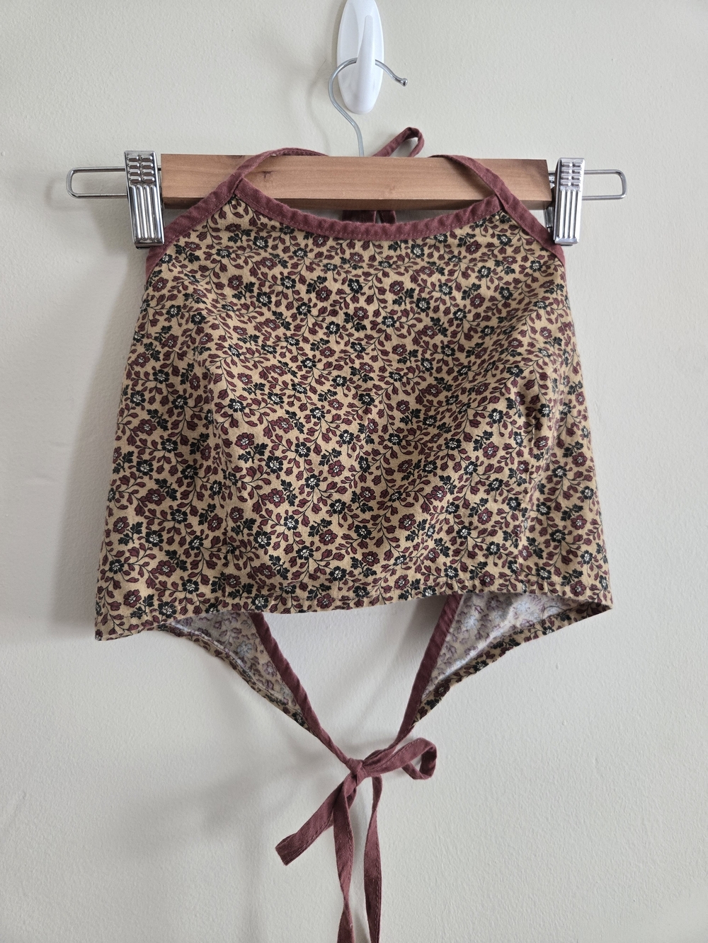 Boho Hippie Tie Back Halter Cotton Top